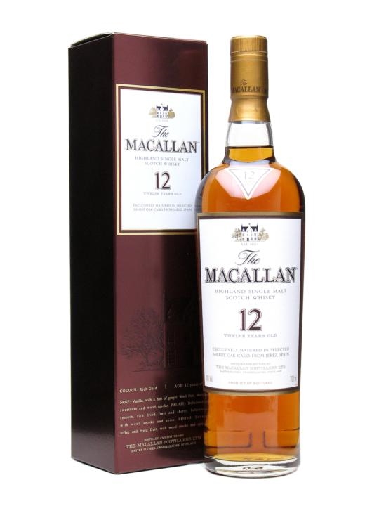 Macallan 12 Year Highland Sherry Oak Morrell Company
