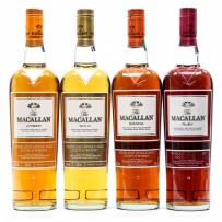 The Macallan - 1824 Series: Ruby Sienna Amber Gold (4 X 700ml) (4 pack bottles) (4 pack bottles)